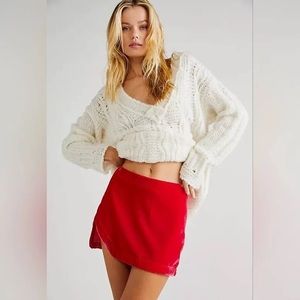 Annalise velvet skirt